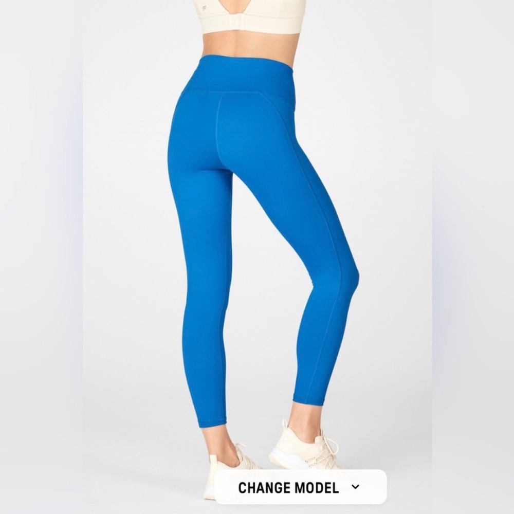 Fabletics Powerhold High-Waist Bright Blue Active Leggings